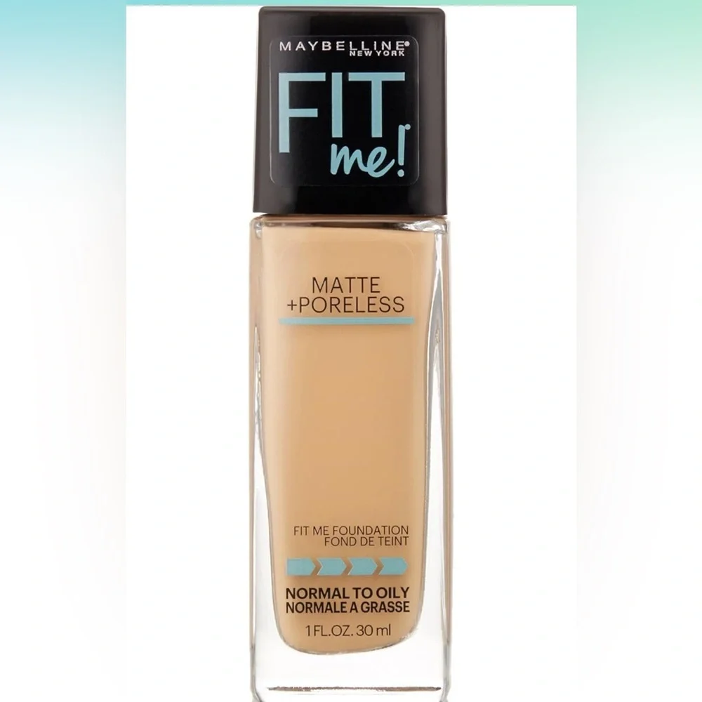 Maybelline Fit Me Matte + Liquid Foundation, 110 Porcelain, Oil-Free Foundation